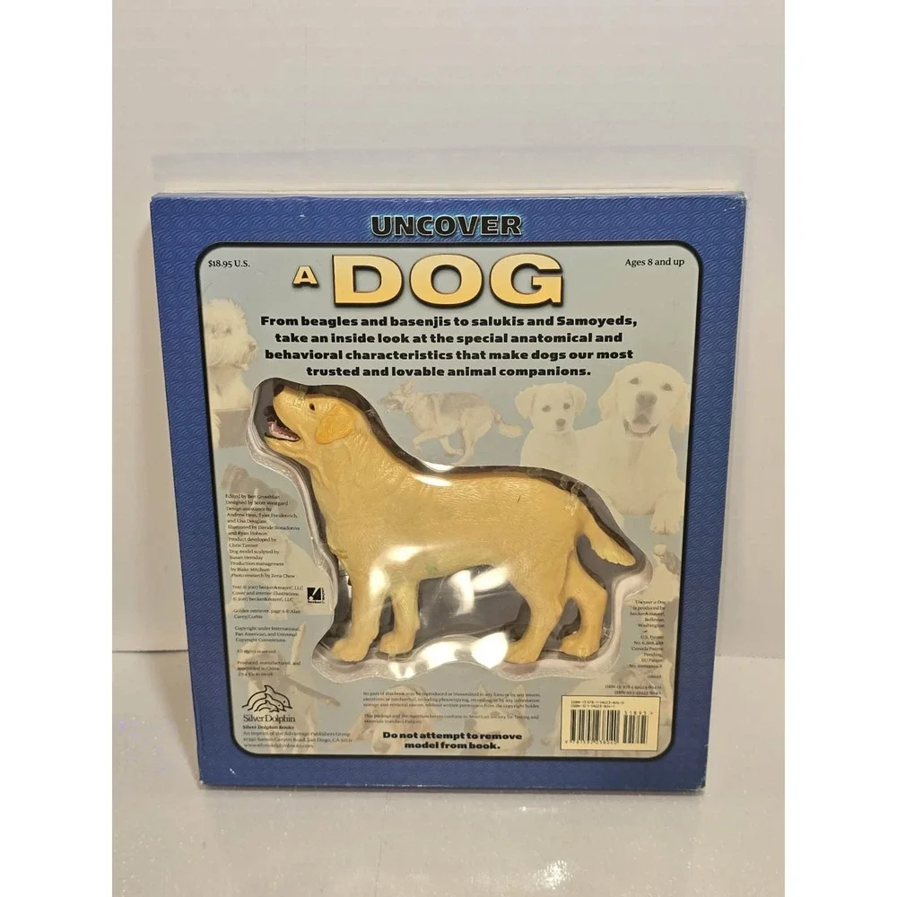 Uncover a Dog 3D Anatomy Book by Paul Beck EUC Educational‎ 🐶📘